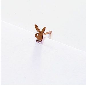 20g playboy bunny nose ring nose stud nose bone